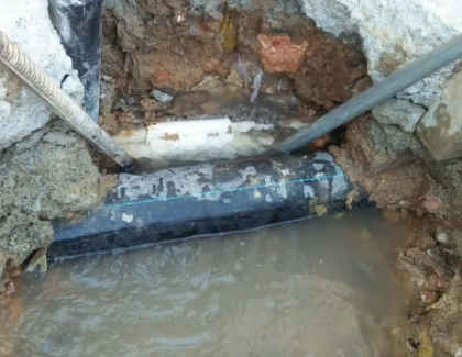 屯昌测漏水之水管漏水